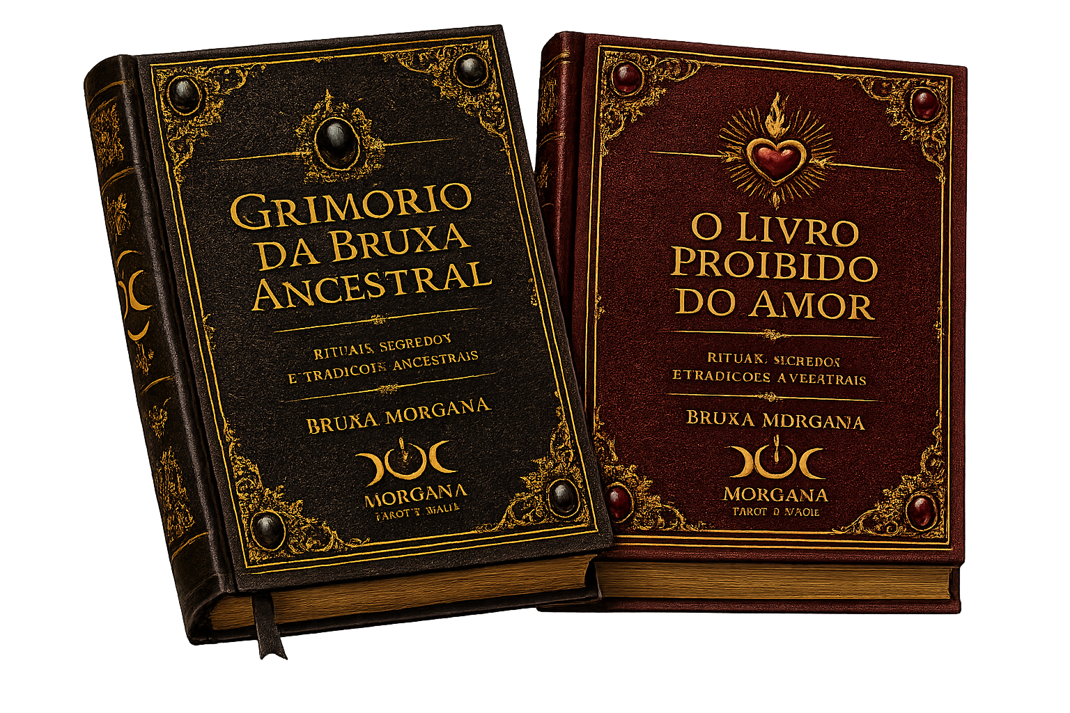Combo com o Grimório da Bruxa Ancestral e o Livro Proibido do Amor